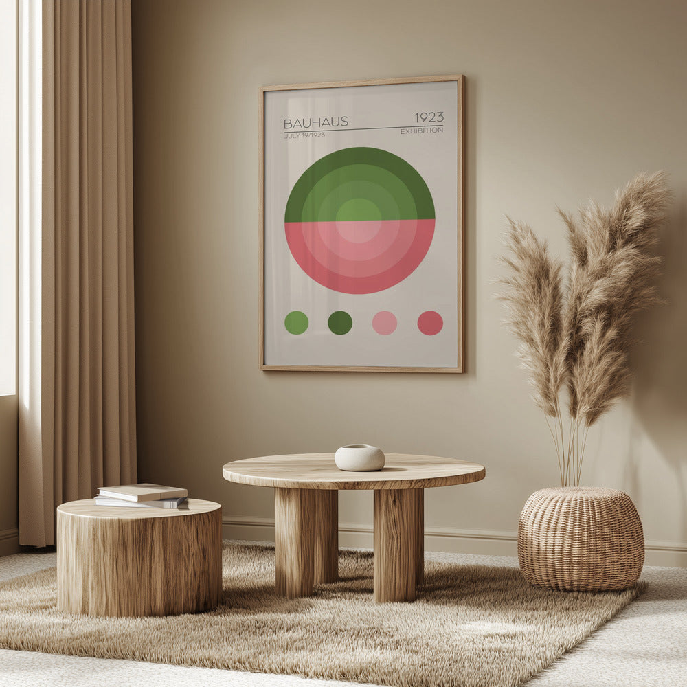 Bauhaus Yesil Daire Poster